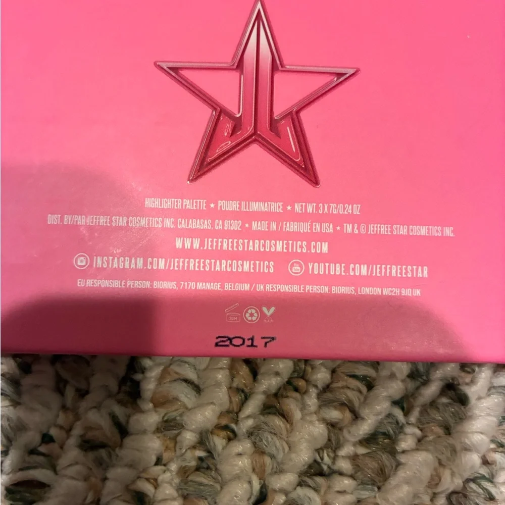 Jeffree Star Heartbreaker Blush Palette Trio- Pink & Purple Skin Highlighter NEW - Picture 5 of 5